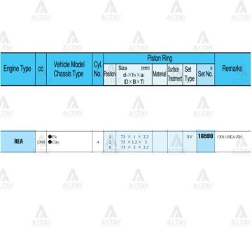 SEGMAN JAZZ 1.4L / 02-11 / CITY 10-12 / 73.00mm / L13A8-L13Z1 / STD TAKIM