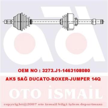 (x) AKS ÖN SAĞ DUCATO 2.8 TDI 97-02 -BOXER-JUMPER 2.0 2.5 D 2.5TDI (94-00) 14Q (abs li )