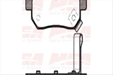 Balata Fren Arka-(Honda: Cıvıc 96>00/Jazz 02>10/Rover 90> )
