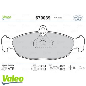 ÖN BALATA ASTRA F-CORSA A B -VECTRA A -TIGRA-(94-00) COMBO 1.4-1.6i-1.7 D (92-00)