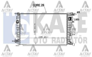 RADYATÖR SU FLUENCE 09=> 1.5 DCI (AT/M-T) MEKANİK
