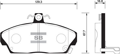 ÖN BALATA CIVIC VI (95-05) ROVER 200-400 (95-00) 25 (00-05) 45 (00-05) MG (01-05) (GDB1319-GDB479)