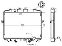 Motor Su Radyatoru H100 Mınıbus 1997-2005 - L300 Mınıbus 1997-2008 400×568×26 Brazıng