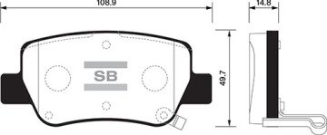 ARKA BALATA AVENSIS SEDAN-KOMBİ (T27) 1.6-1.8-2.0-2.0D-4D-2.2D-4D 09=> (GDB4175)