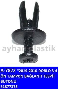 ÖN TAMPON BAĞLANTI TESPİT BUTONU DOBLO 3-4 (10-19)