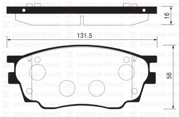 (x) ÖN BALATA MAZDA 6 1.8 02=>1.8MZR 2.0MZR 2.2 MZR 2.5MZR 07=> 09=> GDB3309