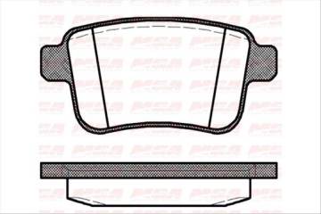 Balata Fren Arka-(Renault: Kangoo 2008>>/Mercedes: Cıtan 2012>> )