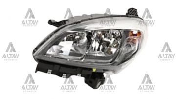FAR DOBLO 15=> MOTORLU KROM ÇERÇEVELİ SOL