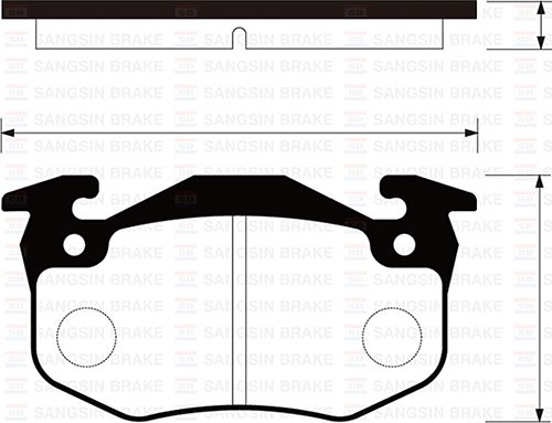 ARKA BALATA R9-R19-P106 96>P206 00>P306 (97-01)MGN I-CLIO I-II-SAXO 96>XSARA 97> İNCE TİP (GDB1305)