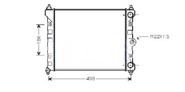 (x) RADYATÖR (CLASSIC) POLO 1.0-1.3 (85-94) (MEK) (322x433x34)