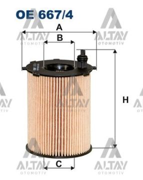 YAĞ FİLTRESİ 208 / 301 / 308 / 508 / PARTNER / BERLINGO / C4 / C5 14=>1.6HDI EURO 6