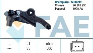 KRANK MIL (VOLANT) SENSORU BERLINGO C2 C3 P106 P206 P306 P307 PARTNER 1,1I / 1,4 / 1,6 16V FIORINO TU3A (1,4 8V)