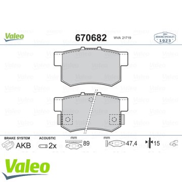 Arka Fren Balatası Cr V Iı 2,0 03 / 02> Fr V 1,7 2,0 Vtec 2,2Cdtı 04>
