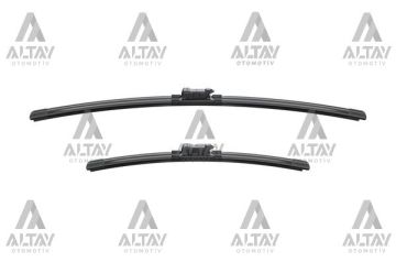 SILECEK SÜPÜRGESI TAKIM POLO 09-17 / A1 10=> / TOLEDO 12=> / FABIA 14=> / RAPID 12=> 16mm BUTON 24''+16'' A555S (600mm+400mm)