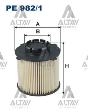 YAKIT FİLTRESİ (MAZOT) CRUZE 09=> 1.7 DI-2.0 CDI / ASTRA J 09=> 1.3-1.7 CDTI / ZAFIRA C 11=> 2.0 CDT