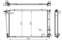 Radyatör Brazing Starex (00-04) 2.5Td (Ac+Klimasız+Mek) (650X438X26)