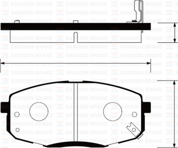 ÖN BALATA HYUNDAI İ30 1.4-1.6-2.0-1.6 CRDI-2.0 CRDI 07=> KIA CEED 06=> (GDB3342-GDB3450)