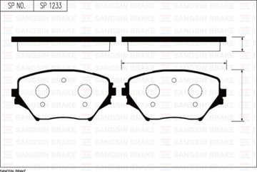 ÖN BALATA RAV 4 II 1.8 VVTI-2.0VVTI-2.0 D-4D 4WD 00=> (GDB3251)