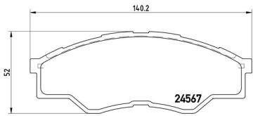 ÖN BALATA TOYOTA HILUX III PICKUP 2.5D-4D 06=> (GDB3500)