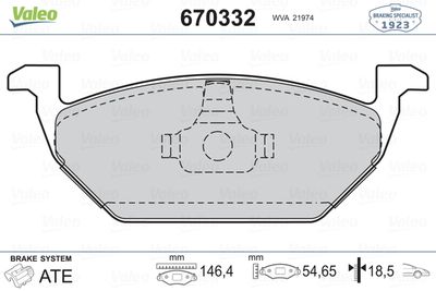 (GDB1357) ÖN BALATA GOLF IV BORA (97-6.05) POLO 99=> OCTAVIA 97=>LEON TOLEDO 99-06 IBIZA 02=> AUDI