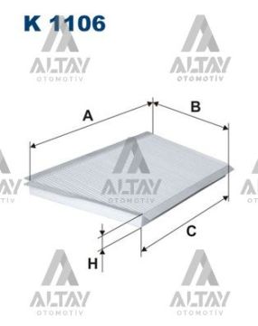 POLEN FİLTRESİ W203 / W209 C SERİ 00-07 KARBONSUZ