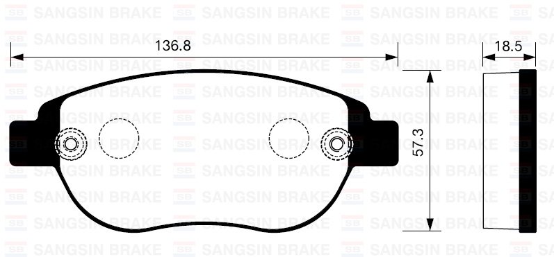 Ön Balata P207 06=>P307 00=>Doblo 01=>Part 03=>Berlıngo 00=>C3 02=>C4 04=>Xsara 00=> (Gdb1591)