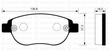 Ön Balata P207 06=>P307 00=>Doblo 01=>Part 03=>Berlıngo 00=>C3 02=>C4 04=>Xsara 00=> (Gdb1591)