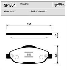 Ön Balata P308 1.4 1.6 Hdi 2.0Hdi 07=> 308 Sw 07=> 308 Cc 1.6 1.6Hdi 09=>13=> 3008 13=>