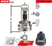 AKS KAFASI DIS SAG-SOL - ( PEUGEOT: 405 1.6 87-92 / 1.9-1.9D 87- 98/ CIT: BX 1.9GTI 88-93 1.6 BX 88-94 )
