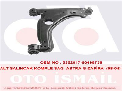 ALT SALINCAK SAĞ ASTRA G 98=>-ZAFIRA 99=> Spor şasiye sahip olmayan araçlar için