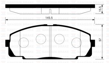 ÖN BALATA HILUX III PICKUP 2.5D 2.5D4D 3.0D 07=> (GDB770-GDB3528-GDB3534)