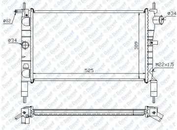 Motor Su Radyatörü Klima Hariç M.T Astra F 14Nv - 14Se - C14Se - C14Nz - X14Nz