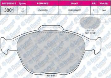 ON FREN BALATASI CONNECT 1.8TDCI 02 /> FOCUS 1.8TDCI 98>05