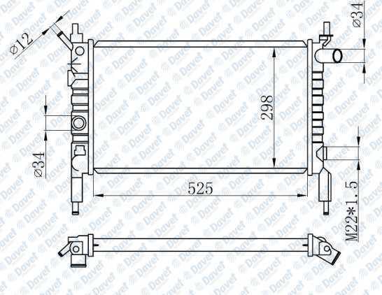 Motor Su Radyatörü Klima Hariç M.T Astra F 14Nv - 14Se - C14Se - C14Nz - X14Nz