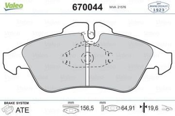 Fren Balatası On V-Class 638 97>03 Vıto 638 97>03 Sprınter 97>06 Lt 28/35 96>06