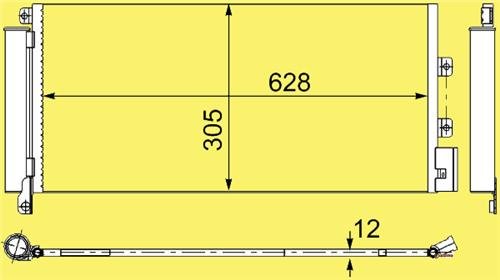 Klıma Radyatoru (Kondanser) Lınea 1.3 Multıjet / 1.4 T Jet / 1.6 Multıjet 07> (660×305×12)