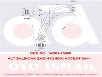 ALT SALINCAK SAG HYUNDAI ACCENT 04=>