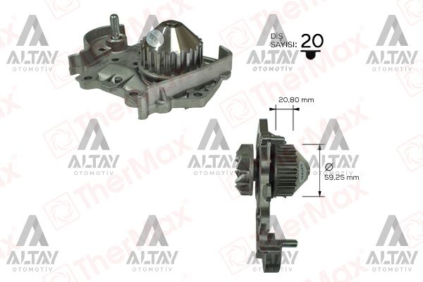 DEVİRDAİM SYMBOL  98-12 / LOGAN 04-12 / CLIO II 98-05 / MEGANE I 96-03 / 1.4 (K7J-K7M) ALUMİNYUM PERVANE