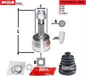 AKS KAFASI DIS - ( FIA T : DOBLO 1.2 8V 1.9D 01-- ) 22×22×51