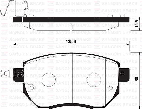 ÖN BALATA NISSAN INFINITI FX 35 3.5 (03-08) FX 45 4.5 (03-08) MURANO 3.5 (03-08) (GDB3416)