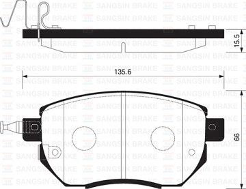 ÖN BALATA NISSAN INFINITI FX 35 3.5 (03-08) FX 45 4.5 (03-08) MURANO 3.5 (03-08) (GDB3416)