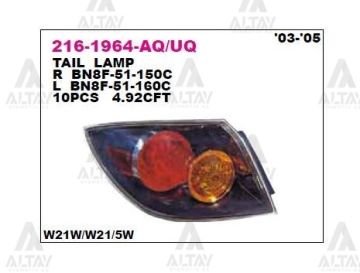 STOP LAMBASI MAZDA-3 03-05 HB. ŞEFFAF DIŞ SAĞ