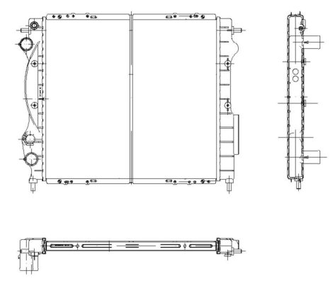 Motor Radyatoru (429×398×22) R19 Clıo 1,2 / 1,4 Manuel