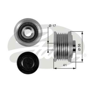 ALTERNATÖR KASNAĞI (RULMANLI) BRAVO II 06=> DOBLO 10=>LINEA 09=>PUNTO 05=>STILO (04-07)-DUCATO 11=>