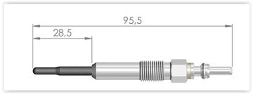 KIZDIRMA BUJİSİ GOLF V 1.9TDI-PASSAT 2.0TDI-POLO 1.4TDI-CRAFTER 2.5TDI-T5 2.5 TDI ( BMM)
