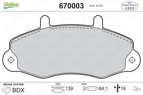 DISK FREN BALATA ON FORD TRANSIT T12 85>01