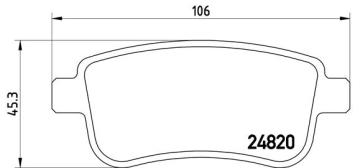 Arka Balata Fluence 13=> Megane 08=> Scenıc 08=> (440603734R)