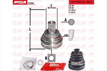 Dıs Aks Kafası (Vw Caddy 04-  Golf 04-14  Passat 06-15  Audı A3 04-  Seat Leon 06-)