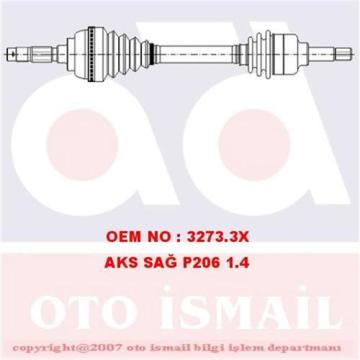 (X) Aks Ön Sağ P206 1.1-1.4 98=> Abs'Siz