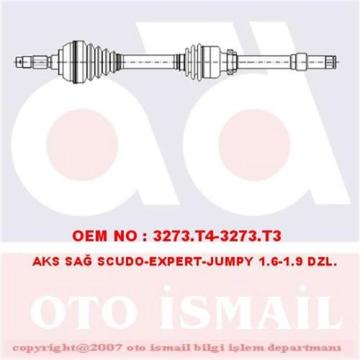 (X) Aks Ön Sağ Scudo-Expert-Jumpy 1.6-1.9D 96=> Abs'Li (928Mm/27Diş/24Diş)